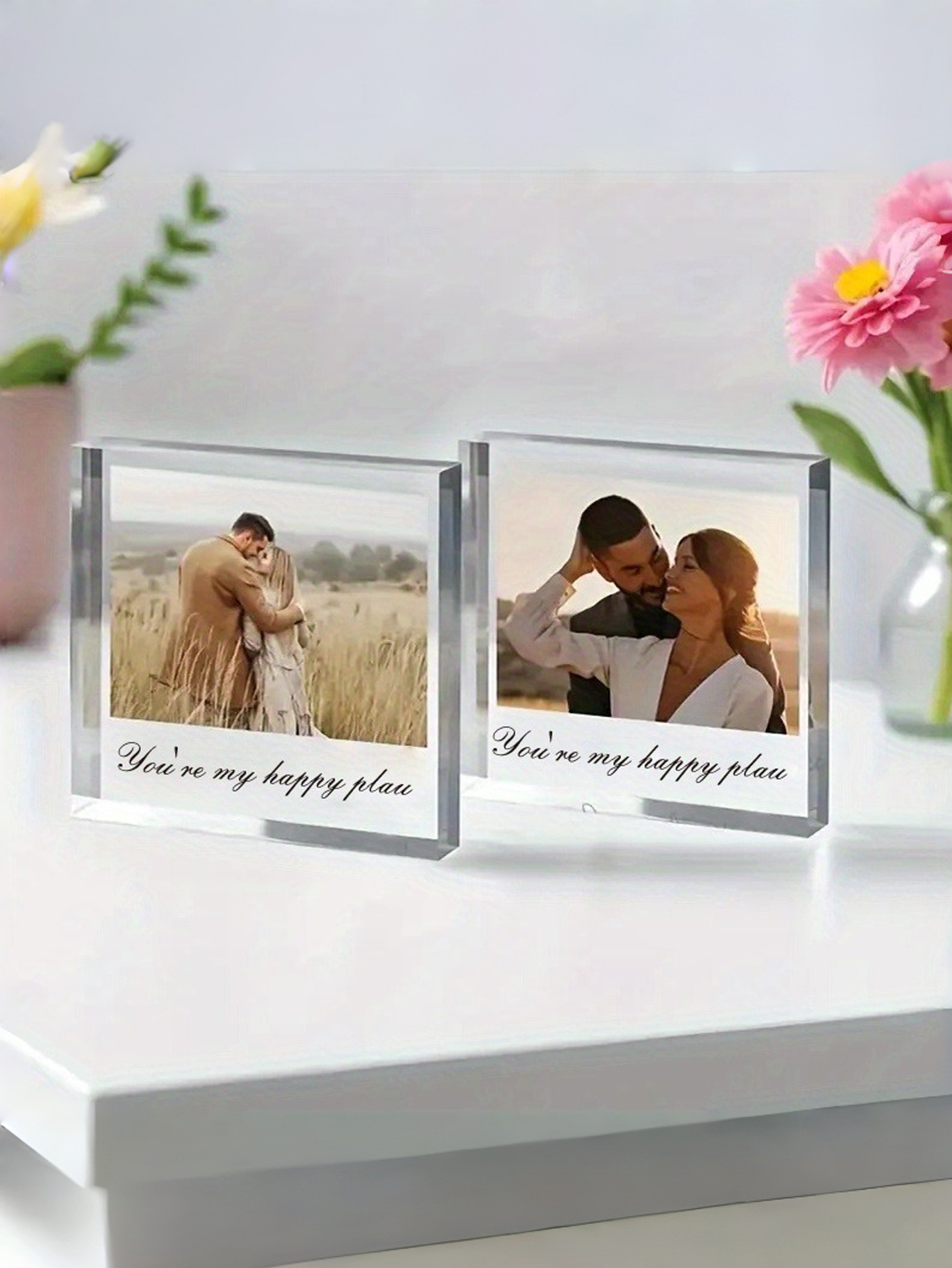 A personalized acrylic photo plaque—the perfect Valentine's Day gift